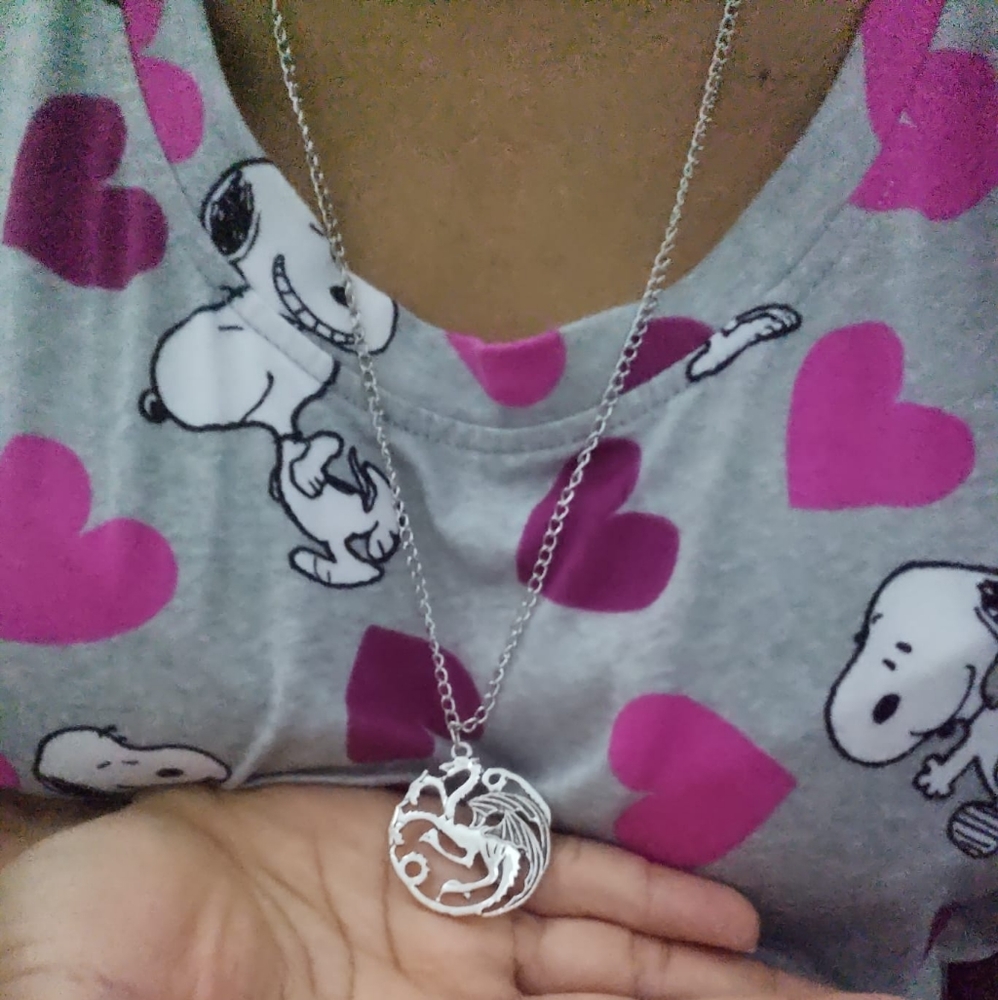 Necklace Fashion Long anti silver color Necklace N